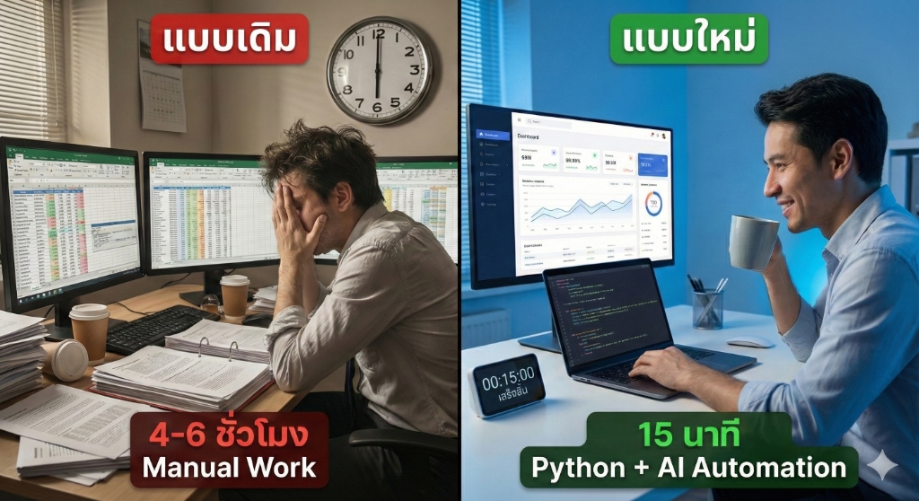 ลดเวลาทำรายงานและสรุปข้อมูลประจำสัปดาห์